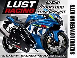 Suzuki lowering kits, dogbone lowering links for Suzuki motorcycles